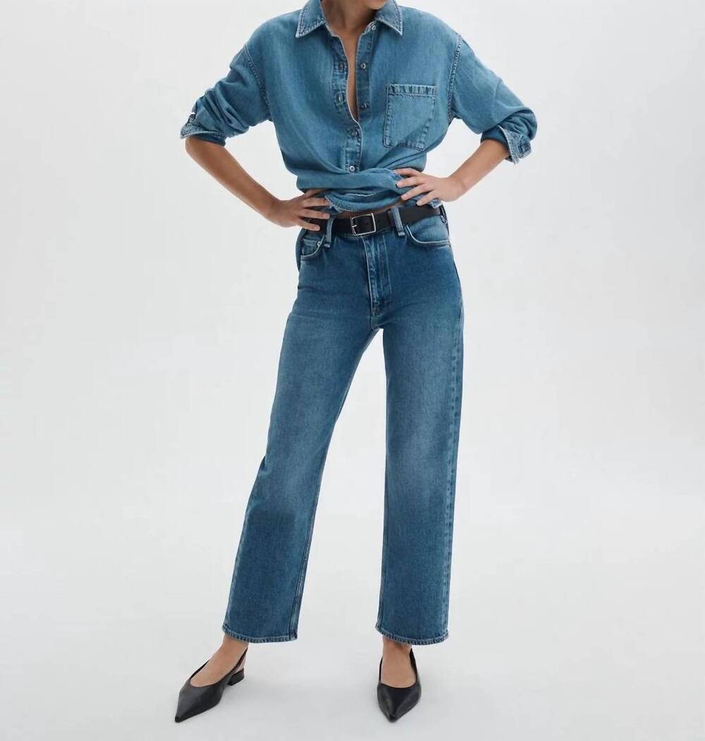 NEW RAG & BONE harlow ankle straight jeans in accord